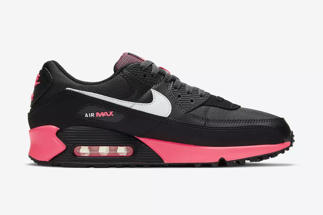 Nike Air Max 90 Black Racer Pink DB3915-003 Tarehe ya Kutolewa