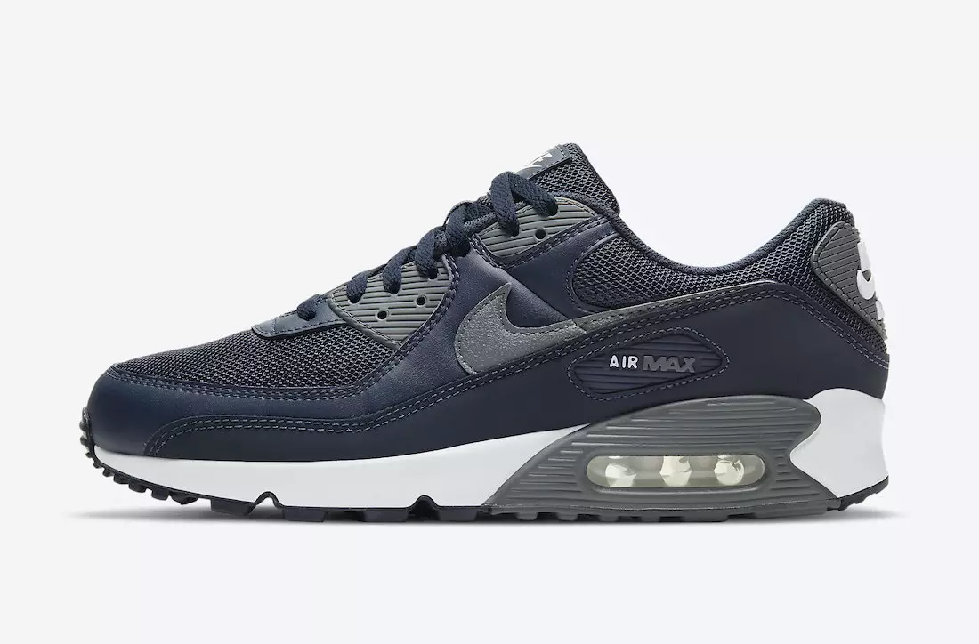 تاریخ عرضه Nike Air Max 90 Navy Grey DH4095-400