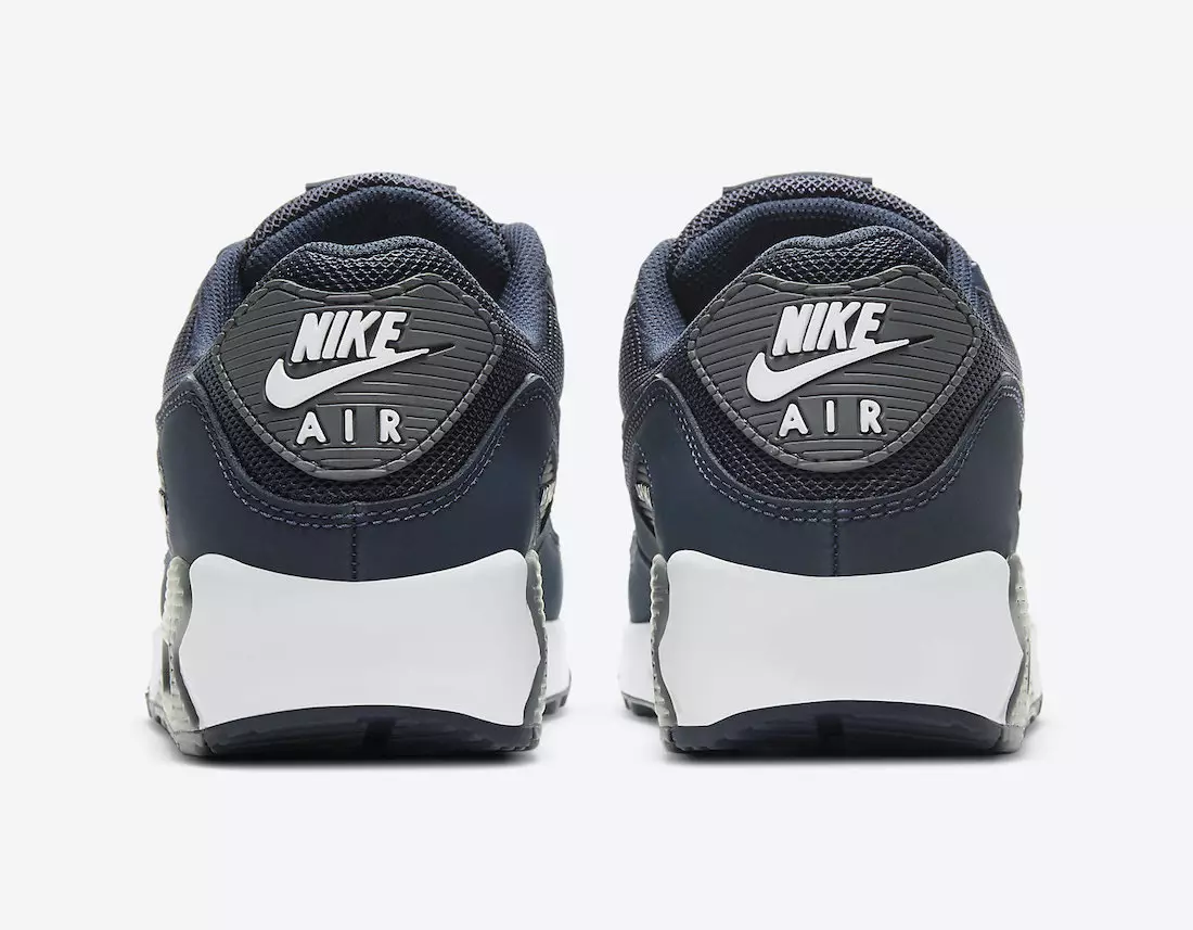 تاريخ الإصدار Nike Air Max 90 Navy Grey DH4095-400