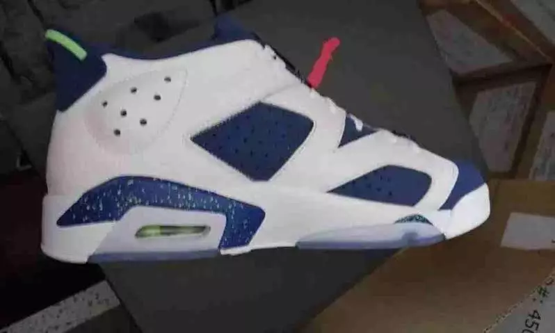 Air Jordan 6 Low Ghost Vert Insigne Bleu