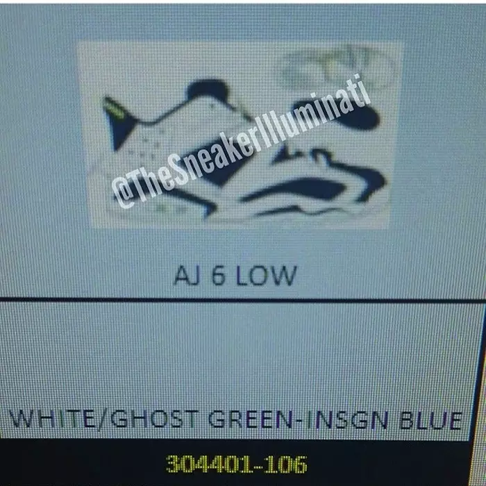 Aer Jordan 6 Low Ghost Green 2015