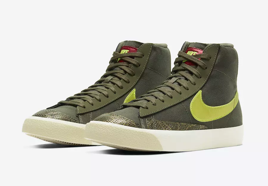 Nike Blazer Mid 77 WMNS Olive Kígyóbőr CZ0462-200 Megjelenési dátum