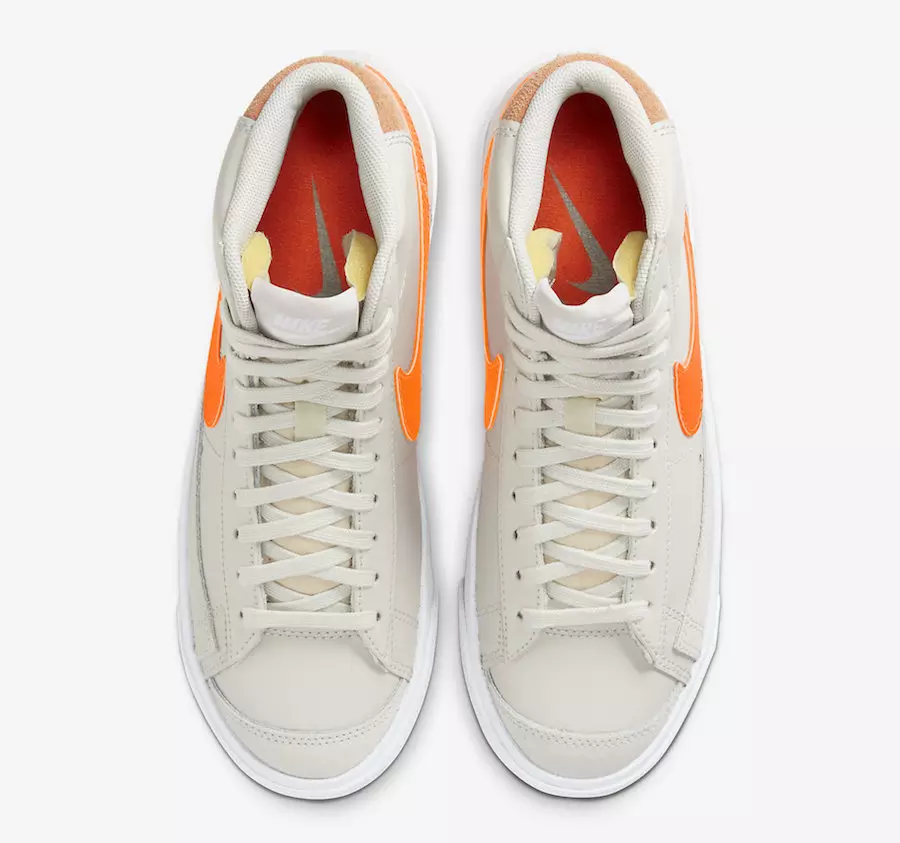 Nike Blazer Mid 77 Vintage Light Bone Total Orange CZ0461-001 Data de llançament