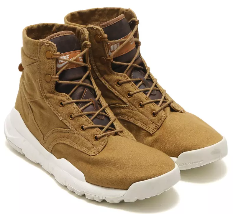 Nike SFB 6 tommer lærredsstøvle Golden Beige Sort sejl