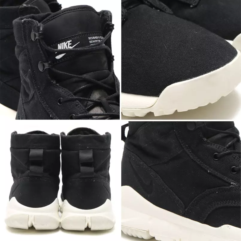 Bota de lona Nike SFB 6 polegadas dourado bege preto vela