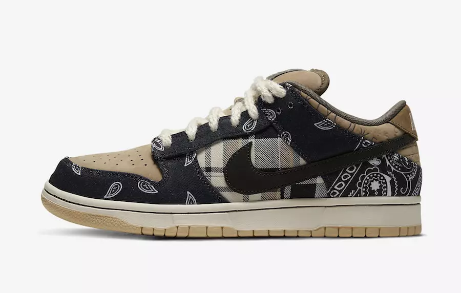 Travis Scott Nike SB Dunk Low CT5053-001 Väljalaskekuupäev Hind