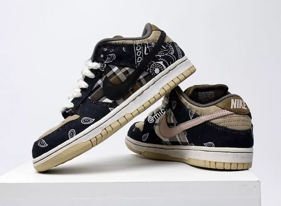 Travis Scott Nike SB Dunk Harga Tarikh Tayangan Rendah