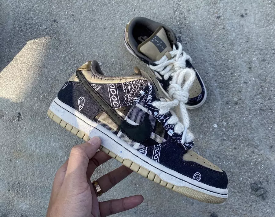 Travis Scott Nike SB Dunk נידעריק מעלדונג טאָג פּרייַז