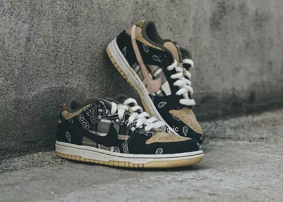 Travis Scott Nike SB Dunk Lágt útgáfudagsverð