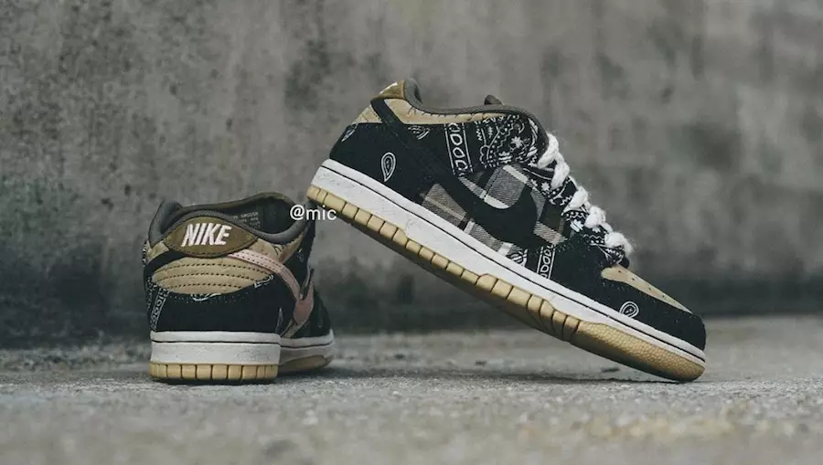 Трэвіс Скот Nike SB Dunk Нізкая цана на дату выпуску