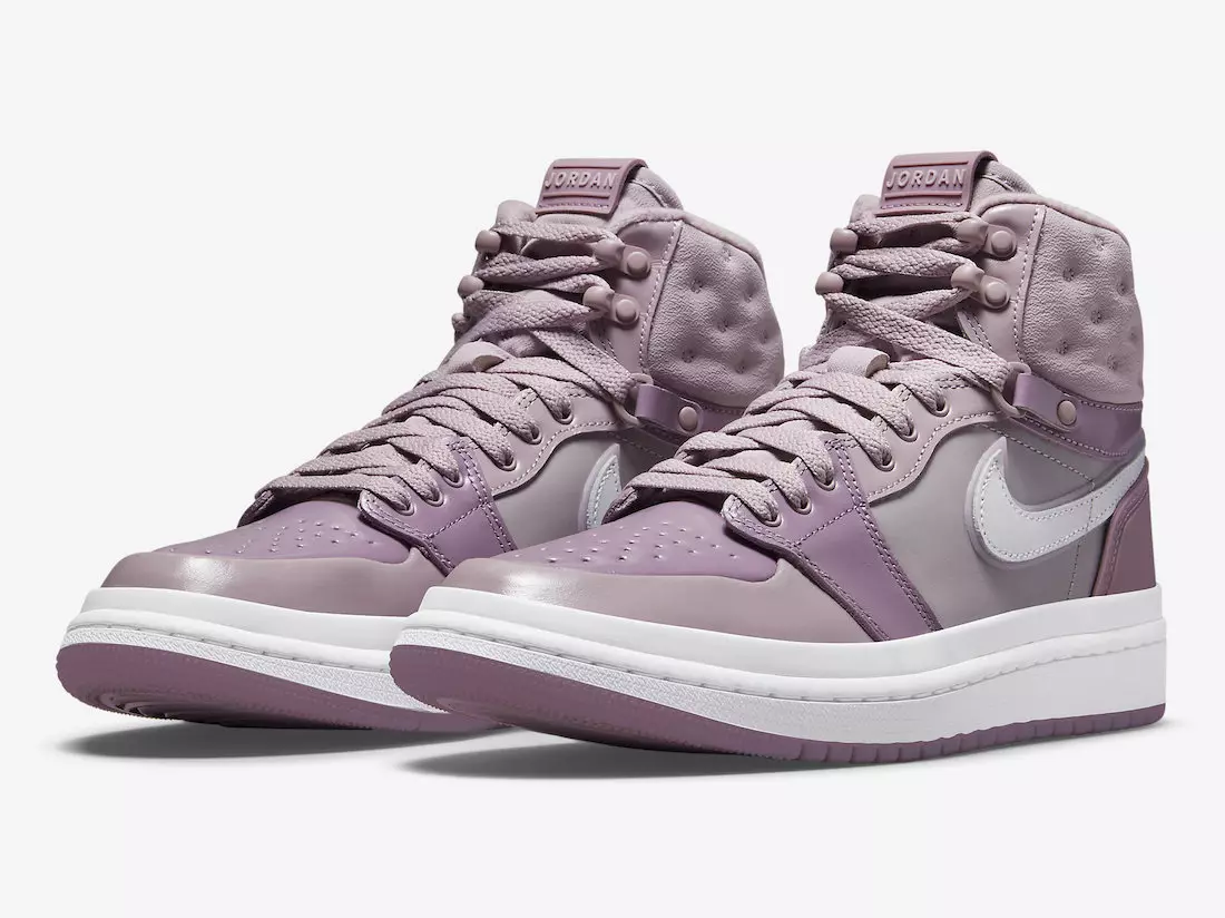 Air Jordan 1 acklimatisera ytor i magenta nyanser