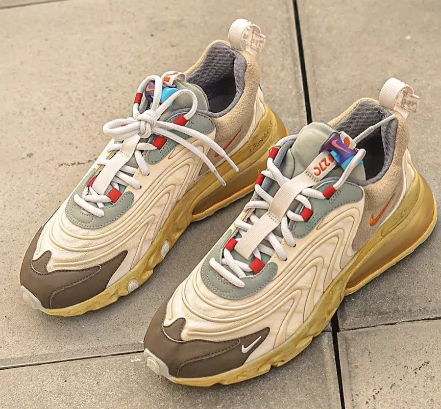 Travis Scott Nike Air Max 270 React CT2864-200 Дата на пускане Цени