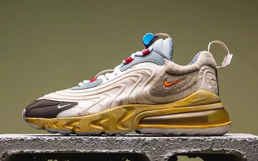 Travis Scott Nike Air Max 270 React Cactus Jack CT2864-200 გამოშვების თარიღი