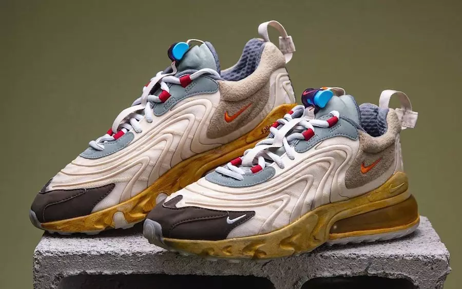 Travis Scott Nike Air Max 270 React Cactus Jack CT2864-200 გამოშვების თარიღი