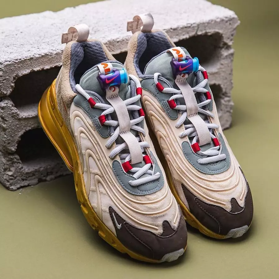 Travis Scott Nike Air Max 270 React Cactus Jack CT2864-200 Data de llançament