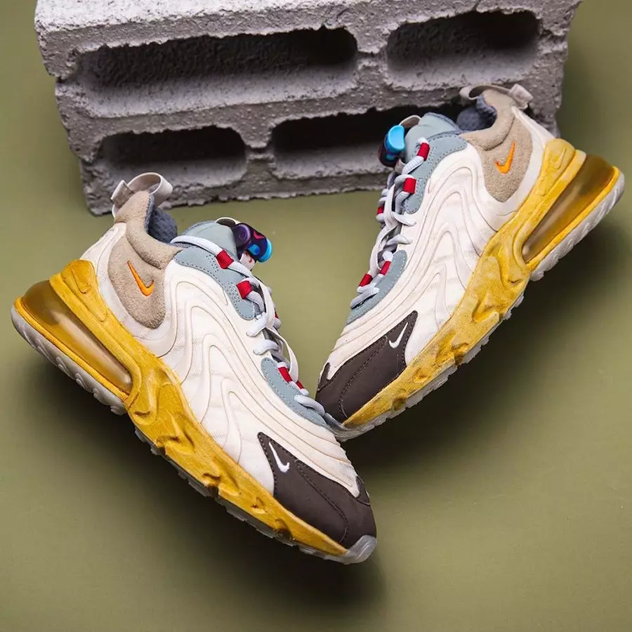 Travis Scott Nike Air Max 270 React Cactus Jack CT2864-200 Release Date