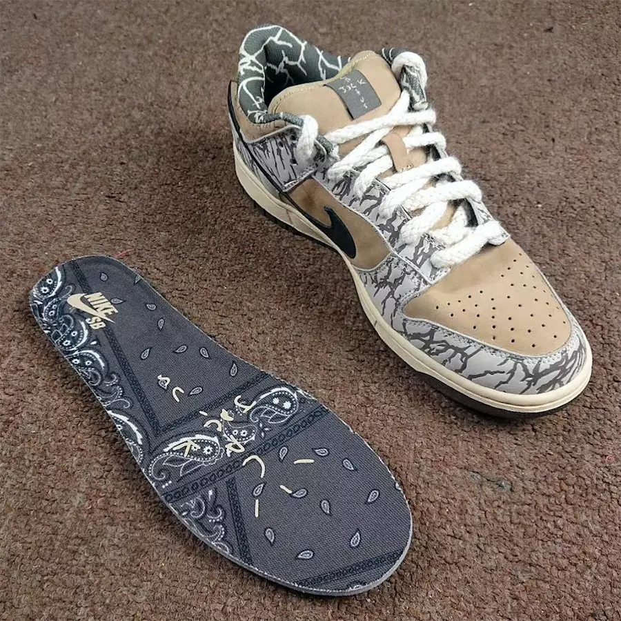 Travis Scott Nike SB Dunk Low Sample 2020 תאריך שחרור