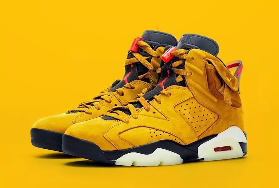 OPPDATERING: Travis Scott x Air Jordan 6 "Yellow" slippes IKKE i mars