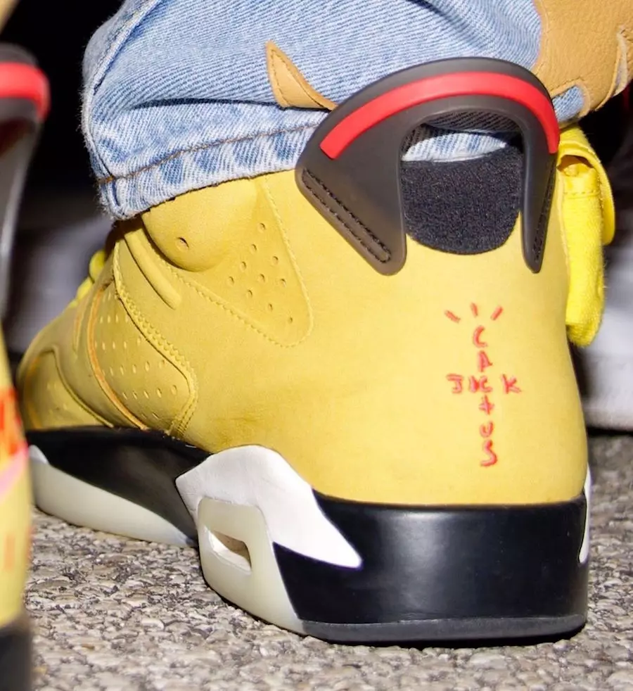 פאָטאָ Yellow Travis Scott Air Jordan 6 מעלדונג אינפֿאָרמאַציע