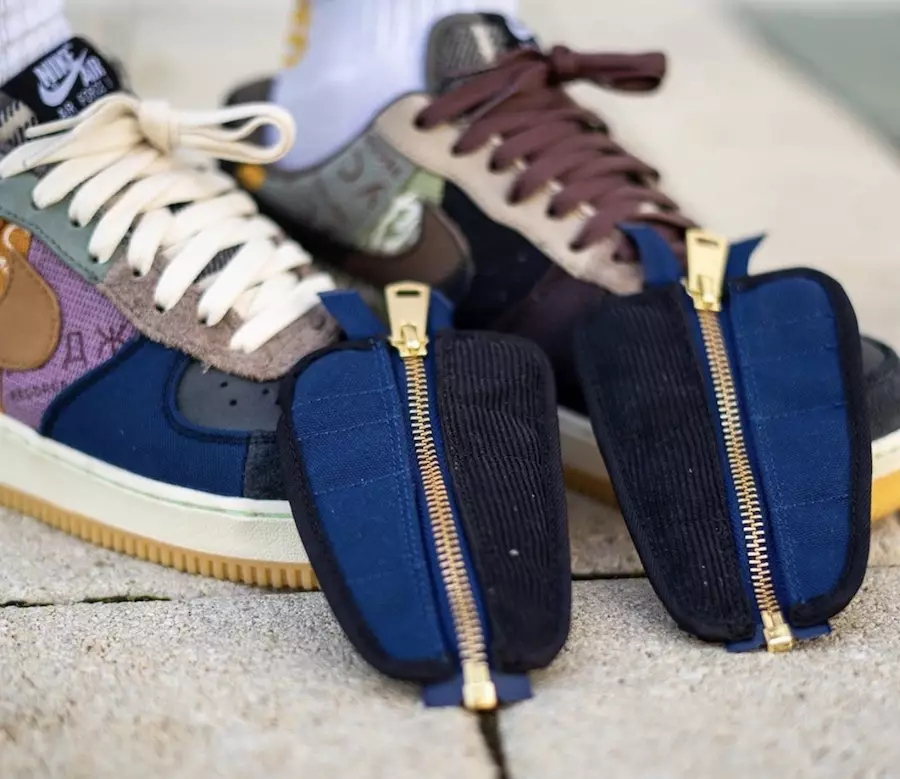 Travis Scott Nike Air Force 1 Low CN2405-900 Tanggal Rilis On-Feet