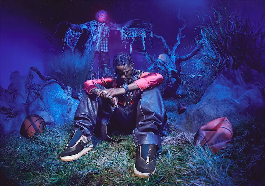 Travis Scott Nike Aerfhórsa 1 Dáta Eisiúna