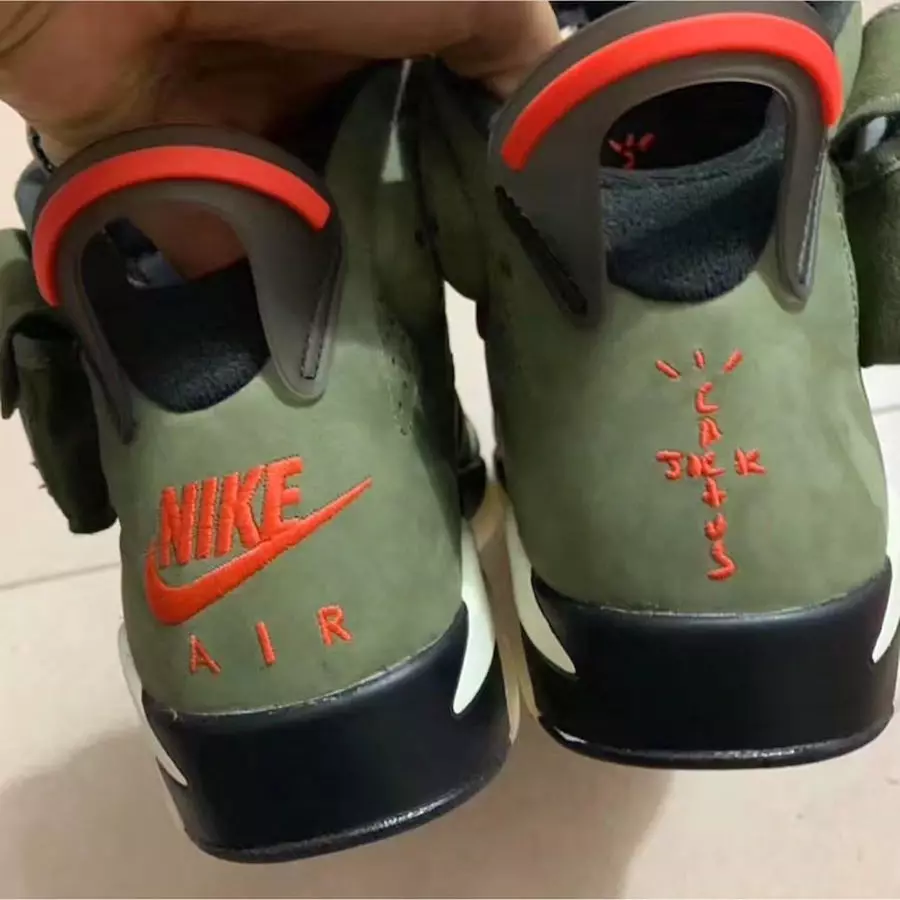 Travis Scott Air Jordan 6 ólífuútgáfudagur