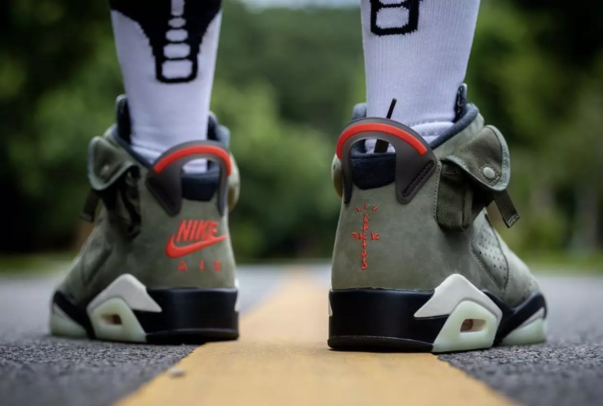 Travis Scott Air Jordan 6 2019 Аяқтағы шығарылым күні CN1084-200