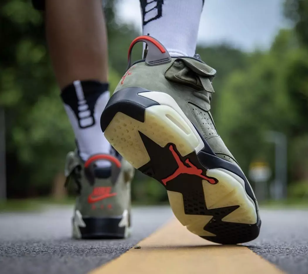 Travis Scott Air Jordan 6 2019 On-Feet Data di rilascio CN1084-200