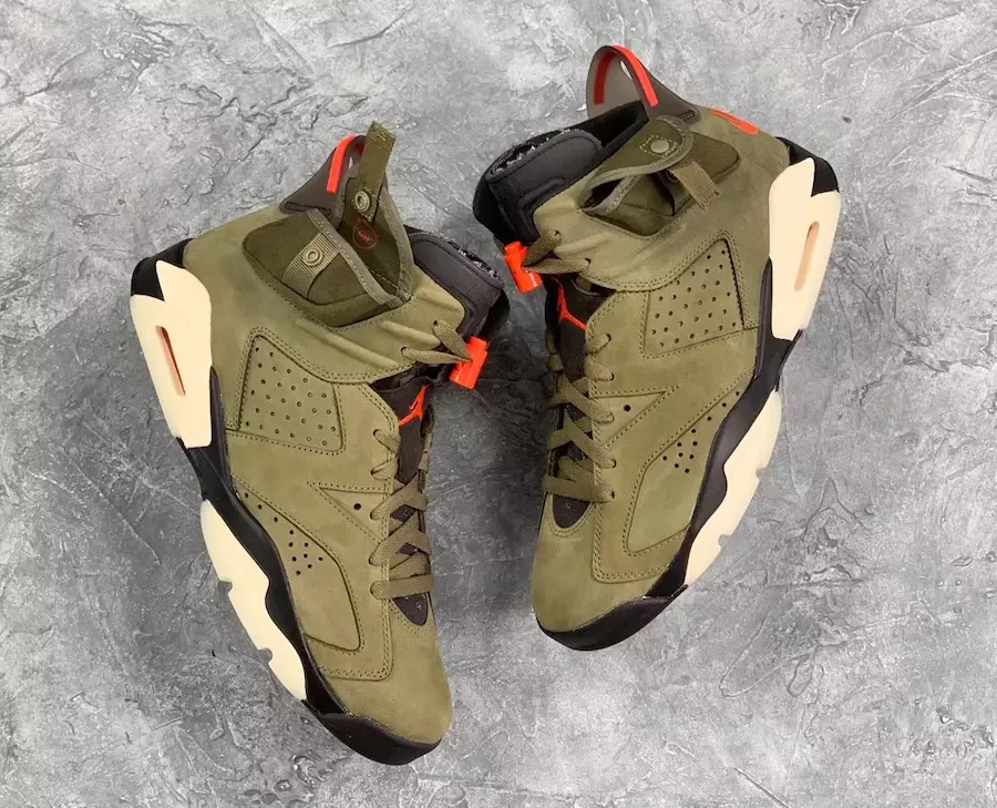 Travis Scott Air Jordan 6 2019 Թողարկման ամսաթիվ CN1084-200