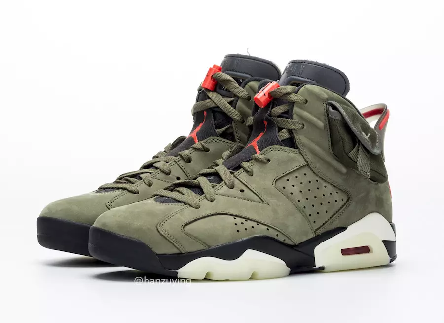 Travis Scott Air Jordan 6 3M Glow in the Dark CN1084-200 2019 Útgáfudagur