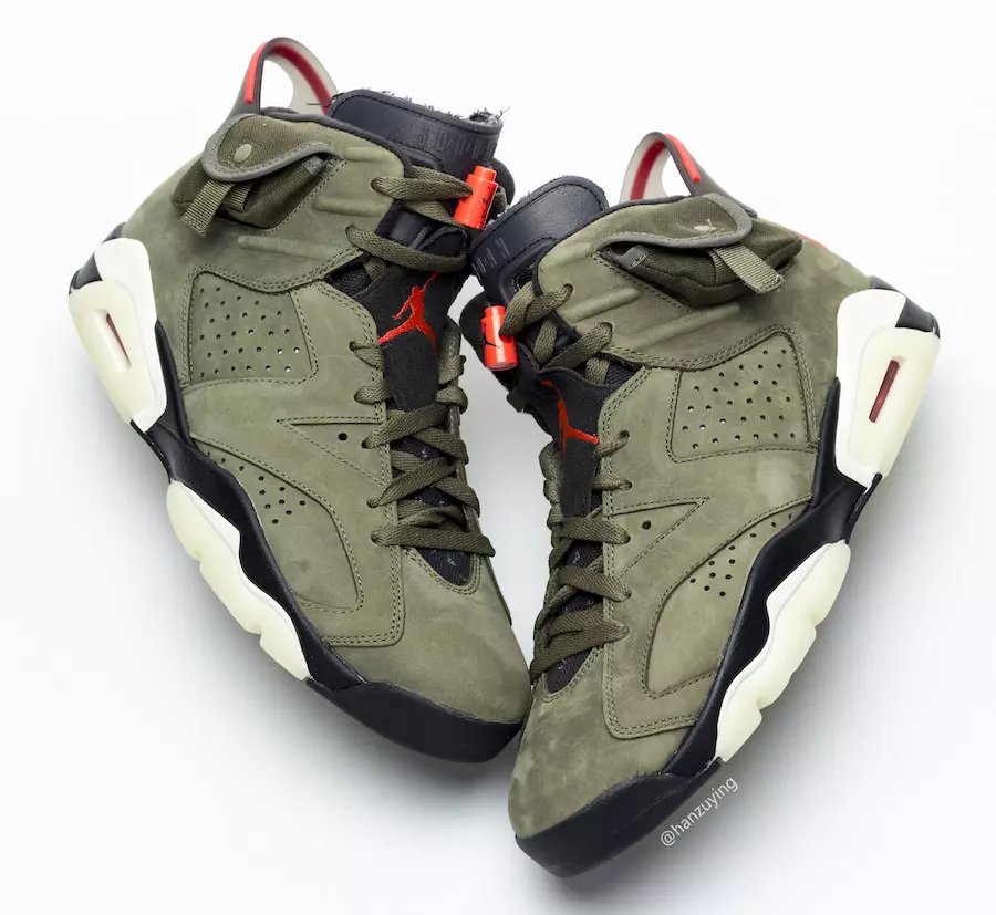 Travis Scott Air Jordan 6 3M Glow in the Dark CN1084-200 2019 Data di rilascio