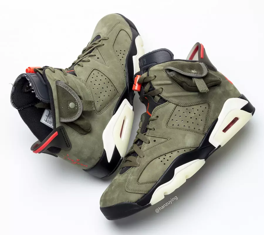 Travis Scott Air Jordan 6 3M Glow in the Dark CN1084-200 2019 Шығарылым күні