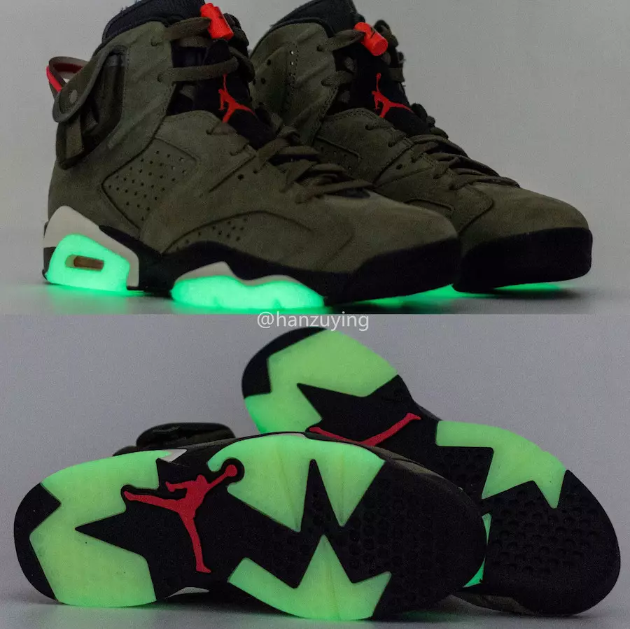 Travis Scott Air Jordan 6 3M Glow in the Dark CN1084-200 2019 Шығарылым күні