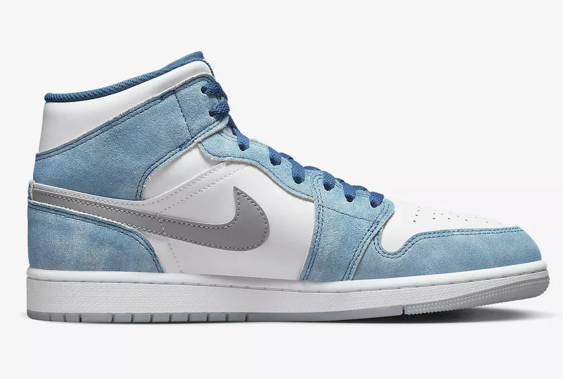 Air Jordan 1 Midtblå Hvit Rød DN3706-401 Utgivelsesdato