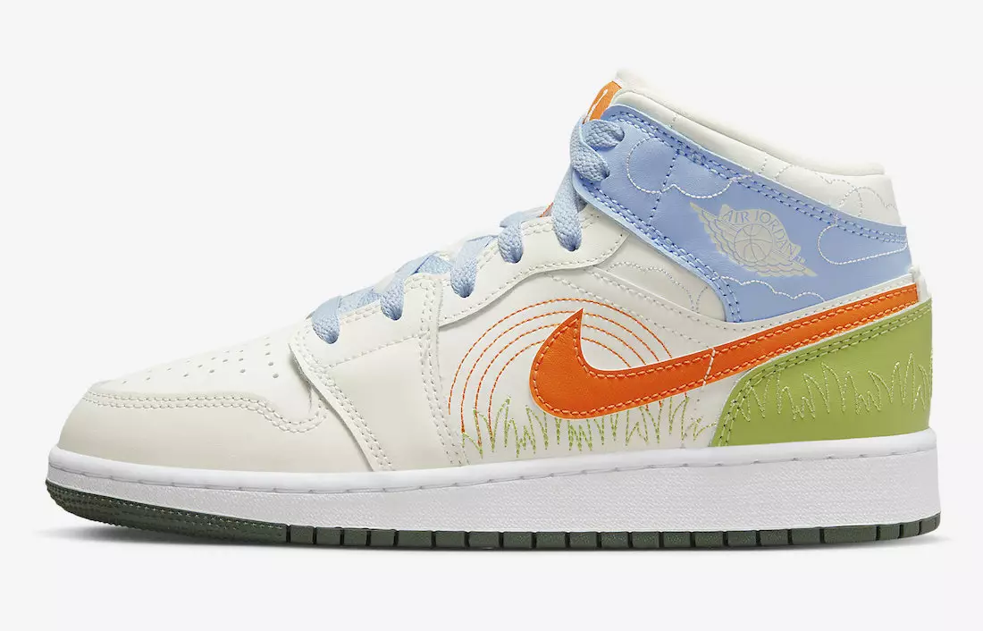 Air Jordan 1 Mid Stitch DX2462-100 Megjelenési dátum