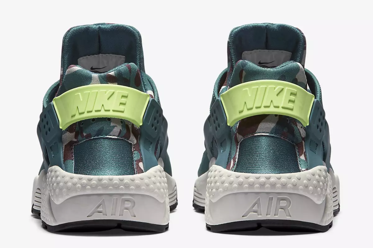 Nike Dames Huarache Print Camo Teal