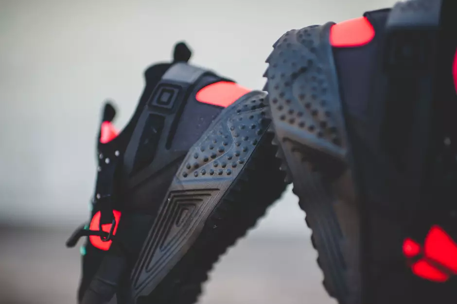 Nike Air Huarache Utility Sort Crimson Green