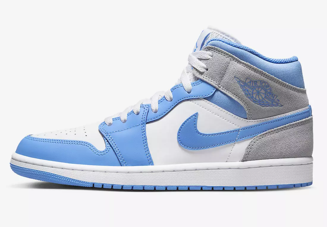 Air Jordan 1 מיטן אוניווערסיטעט בלו דקס9276-100 מעלדונג טאָג