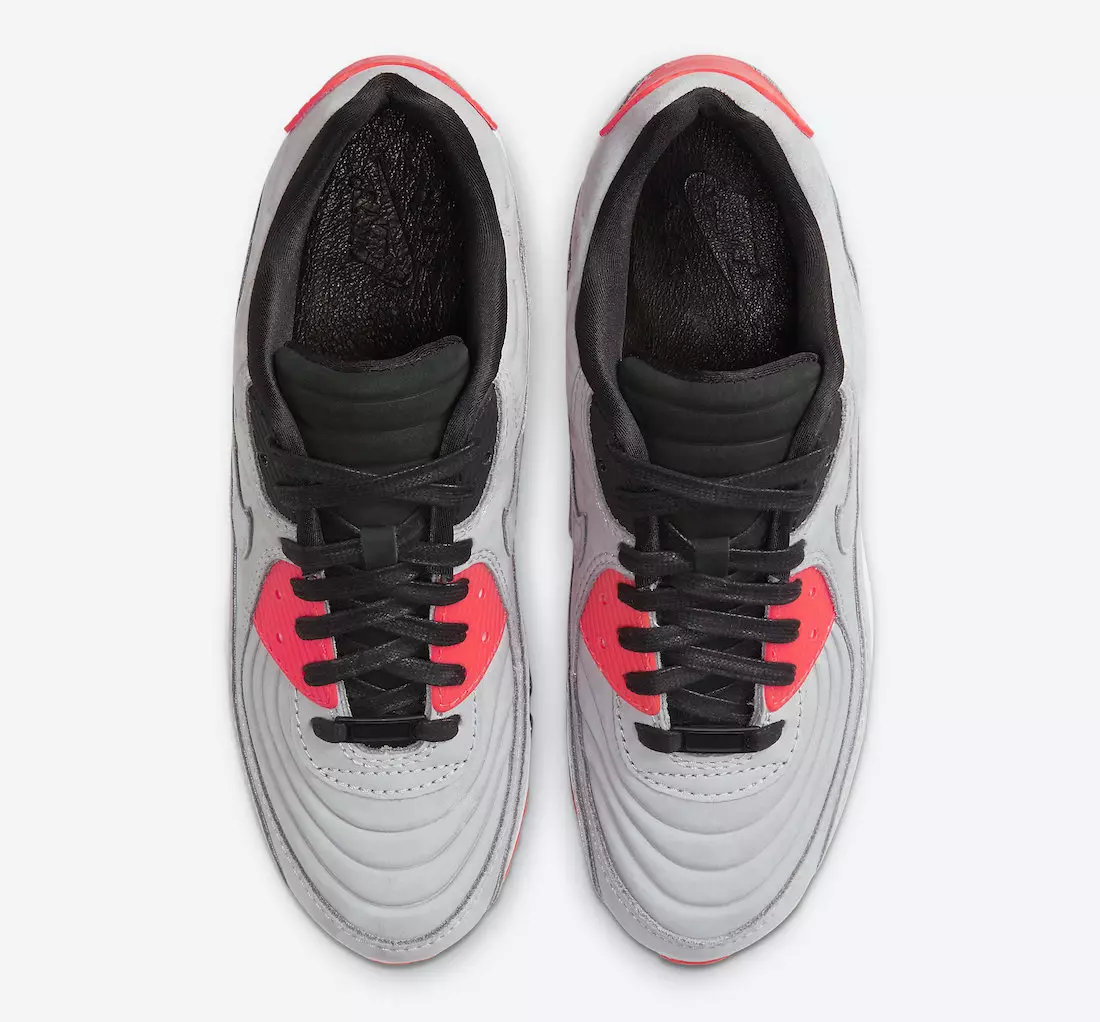 Nike Air Max 90 Night Silver Bright Crimson CZ7656-001 Megjelenés dátuma