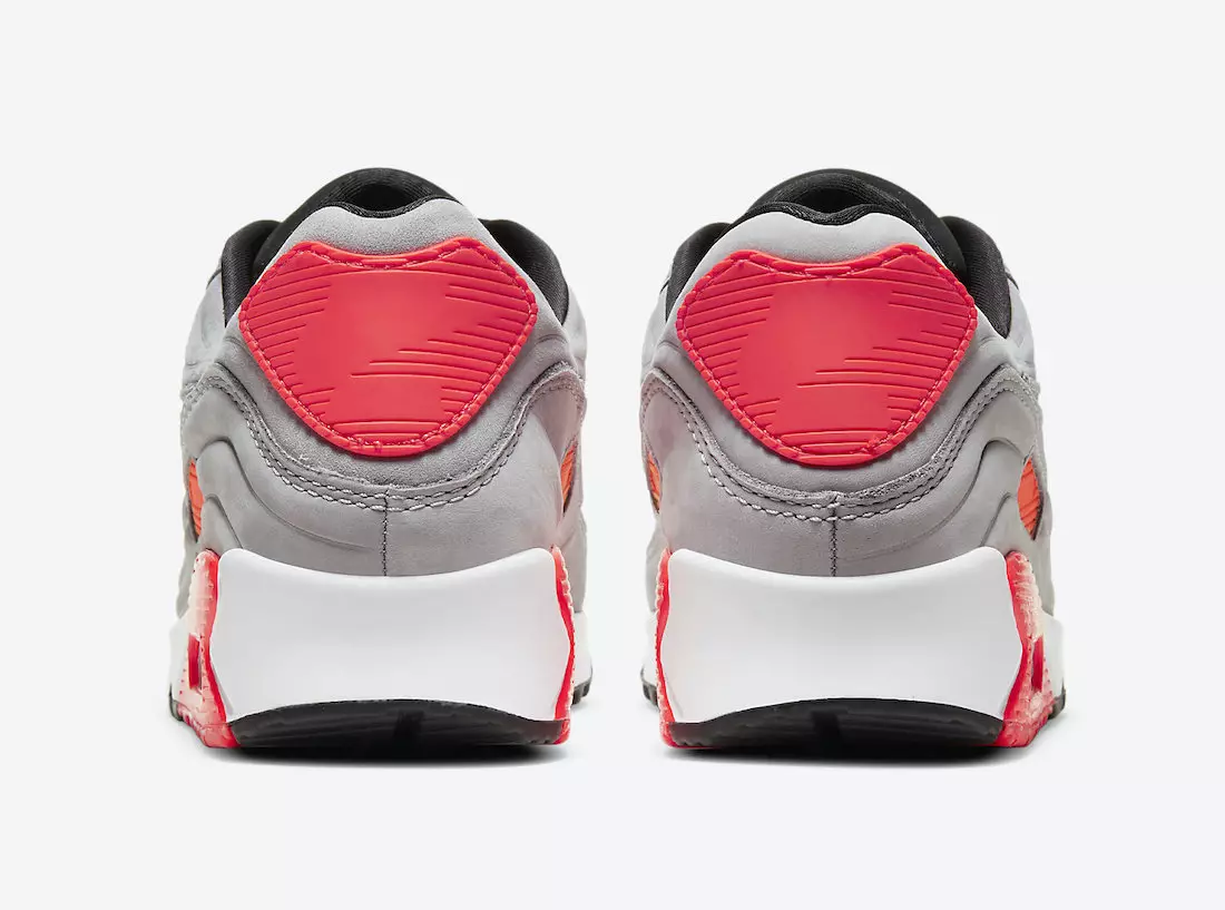 Nike Aeir Max 90 Oíche Silver Bright Crimson CZ7656-001 Dáta Eisiúna