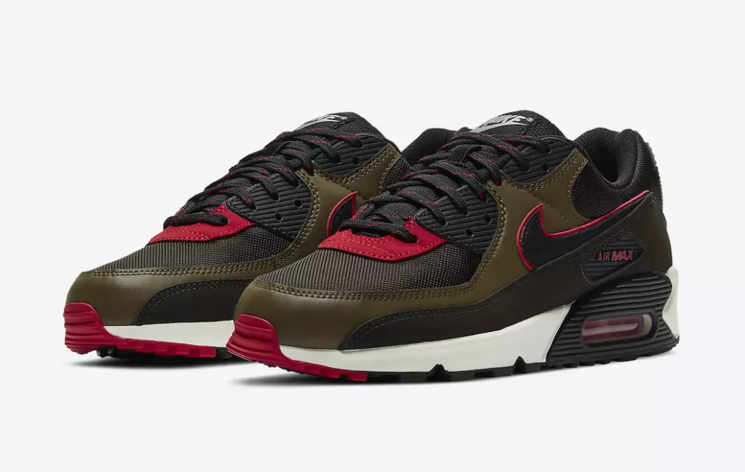 Nike Air Max 90 Velvet Brown University Red CT1686-200 Data ta 'Ħruġ