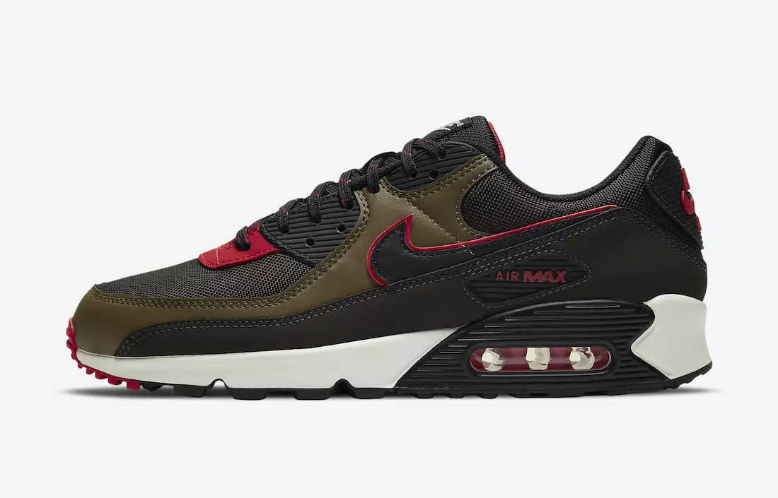 Nike Air Max 90 Velvet Brown University Red CT1686-200 Megjelenés dátuma