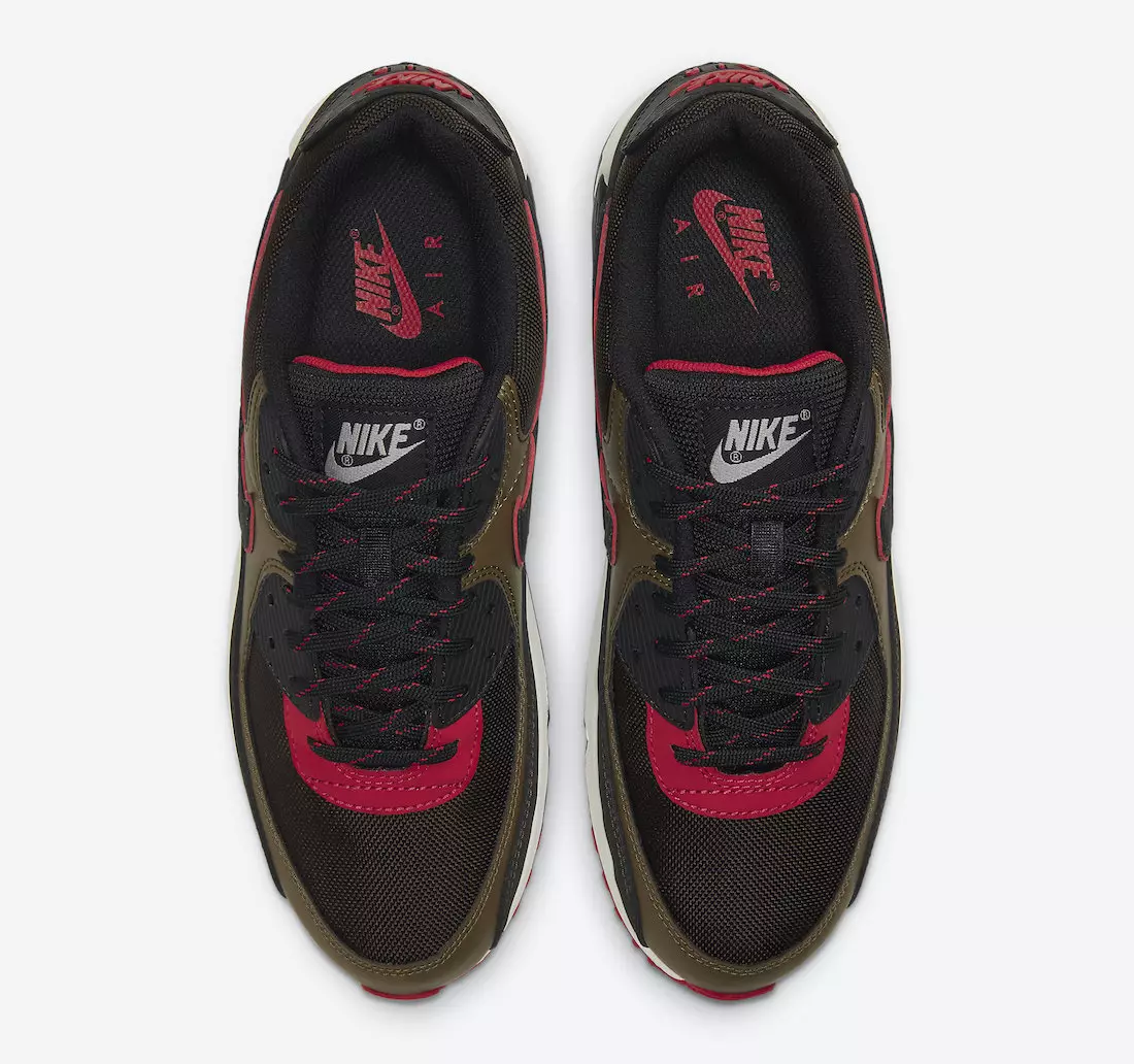 Nike Air Max 90 Velvet Brown University Red CT1686-200 Utgivningsdatum