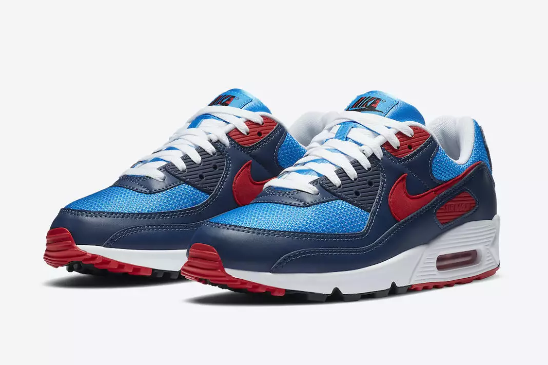 Nike Air Max 90 Photo Blue University Red CT1687-400 Udgivelsesdato