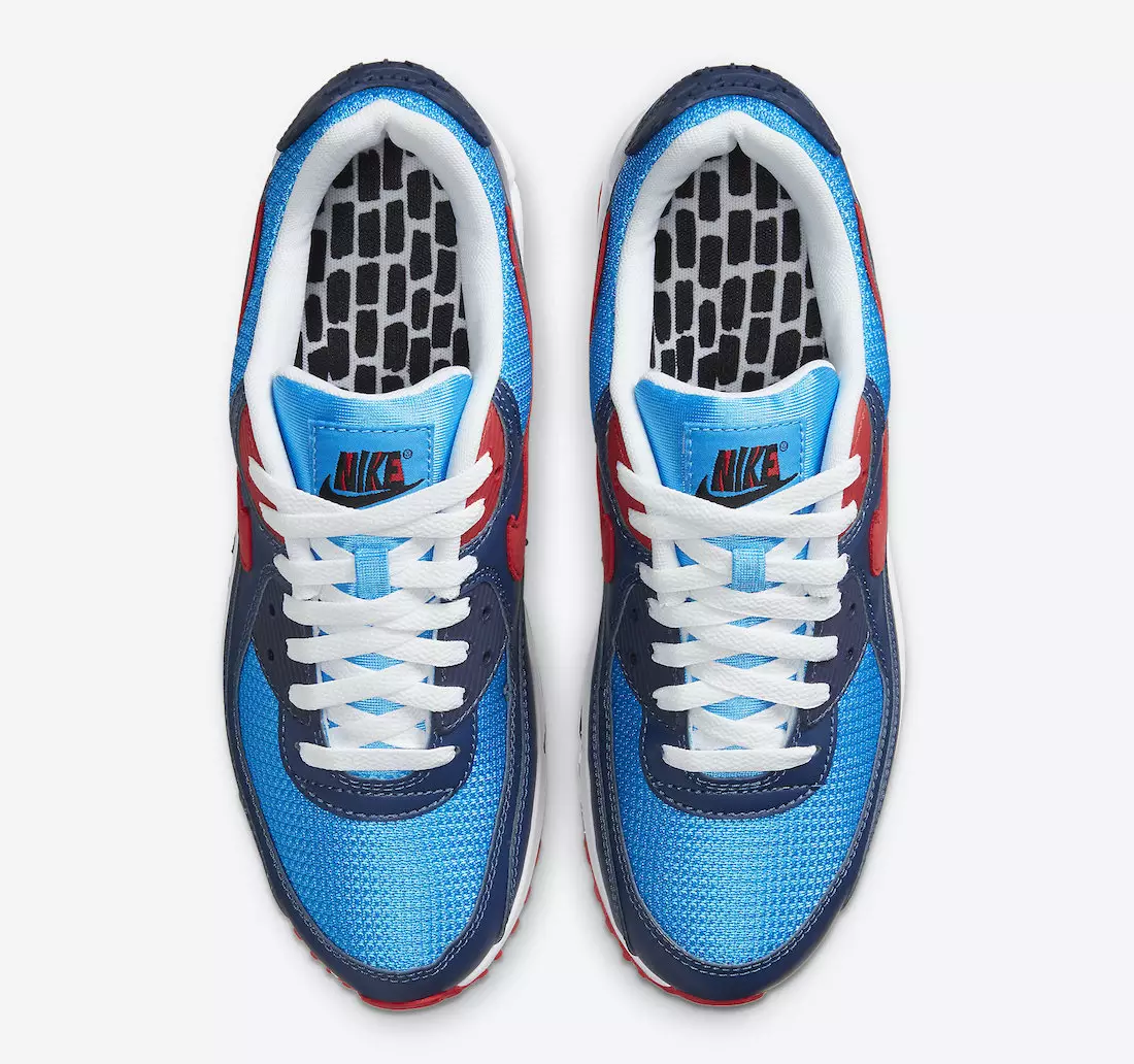 Nike Air Max 90 Photo Blue University Red CT1687-400 Թողարկման ամսաթիվ