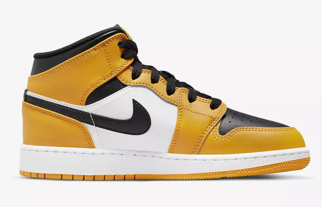 Дата выхода Air Jordan 1 Mid GS Yellow Black 554725-701