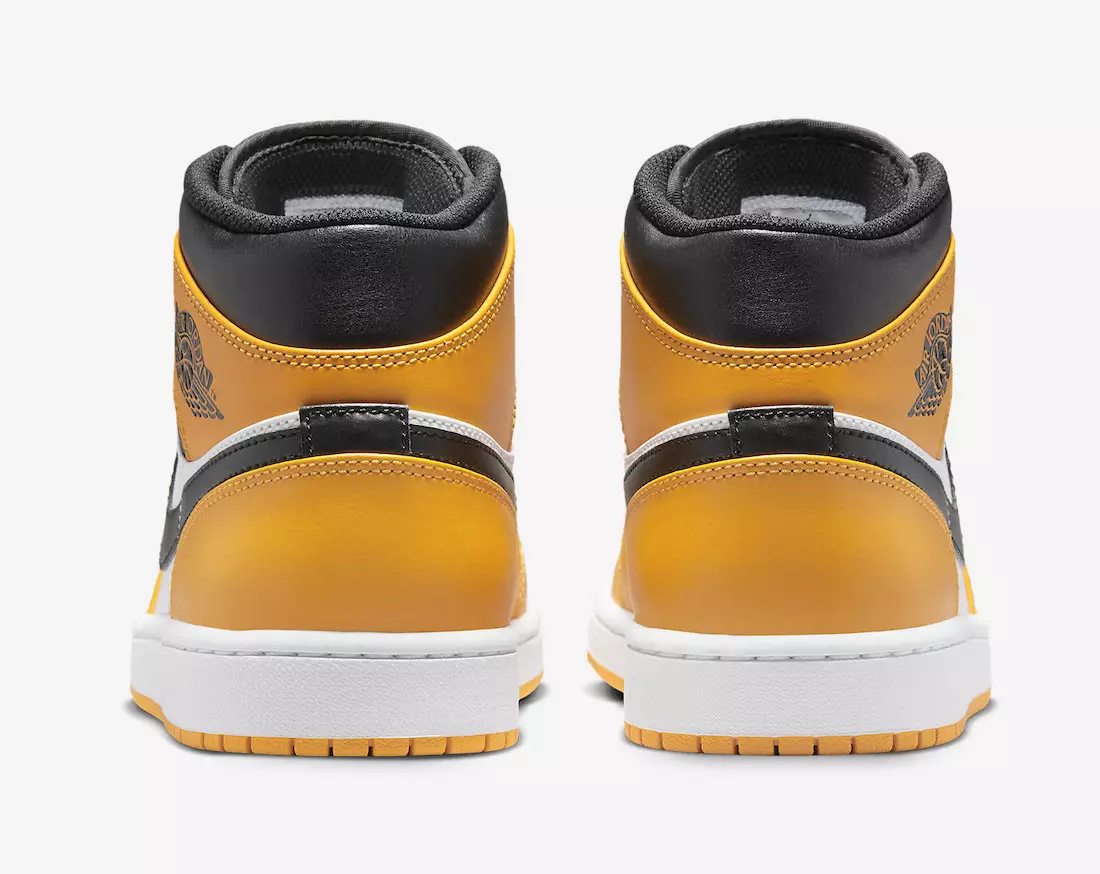 Air Jordan 1 Amarelo Médio Preto Branco 554724-701 Data de Lançamento