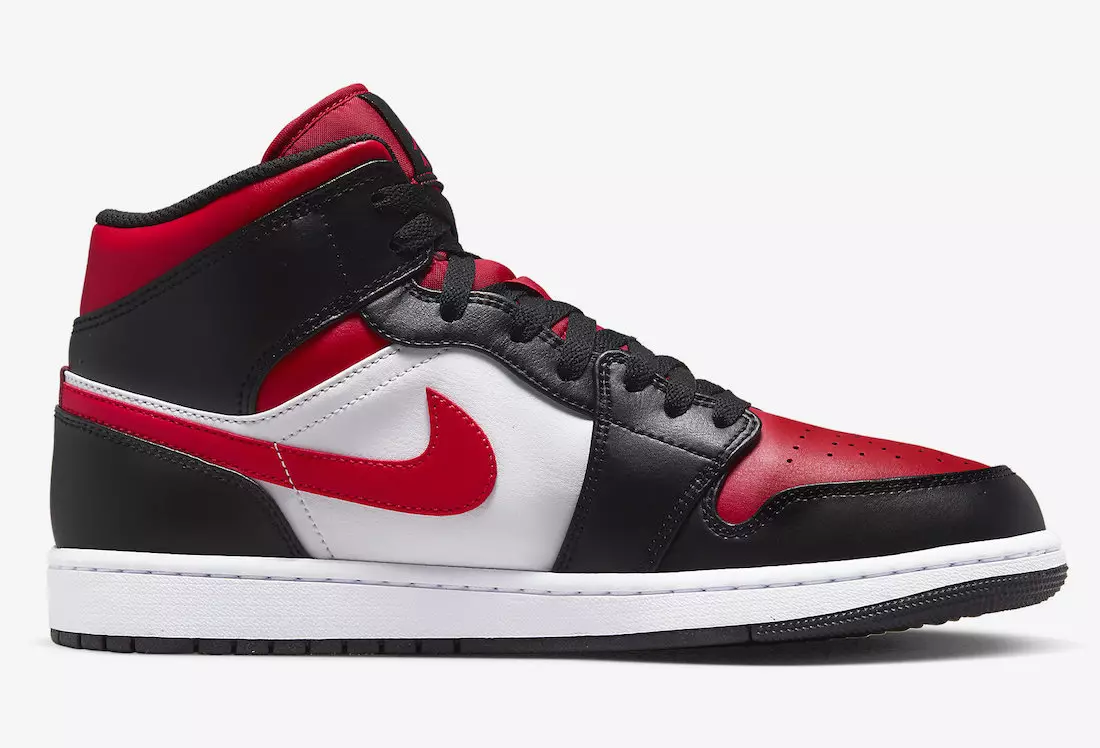 Air Jordan 1 Mid Bred Toe 554724-079 Útgáfudagur