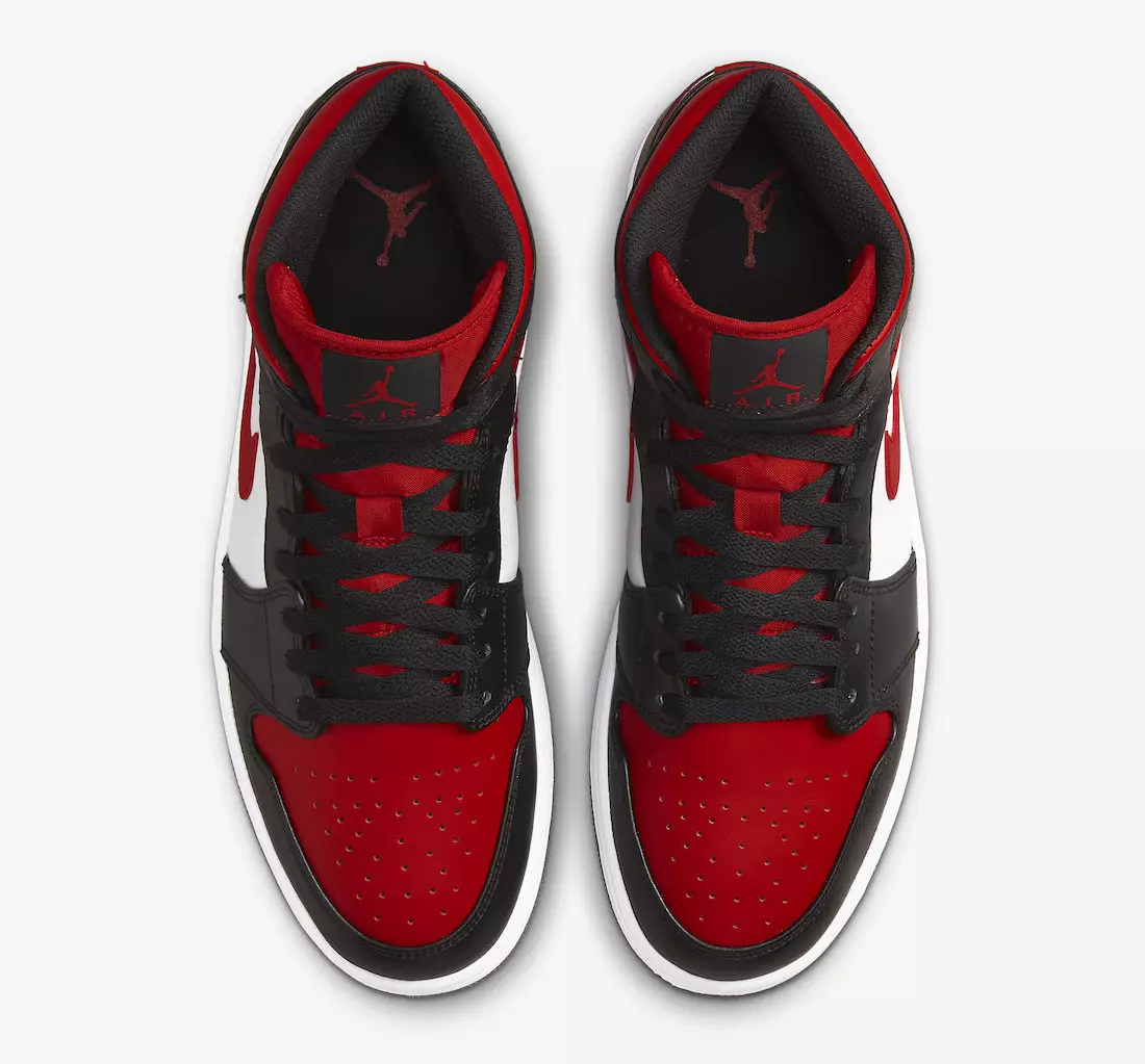 Air Jordan 1 Mid Bred Toe 554724-079 Väljalaskekuupäev