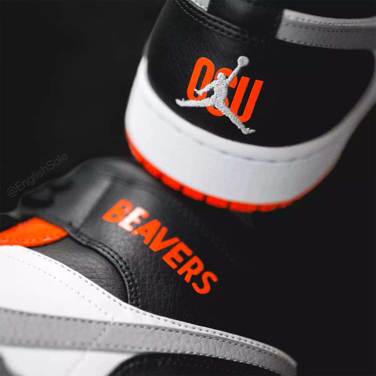 Air Jordan 1 Pertengahan Oregon State Beavers PE